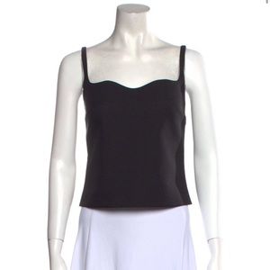 NWOT Nanushka Square Neckline Sleeveless Crop Top